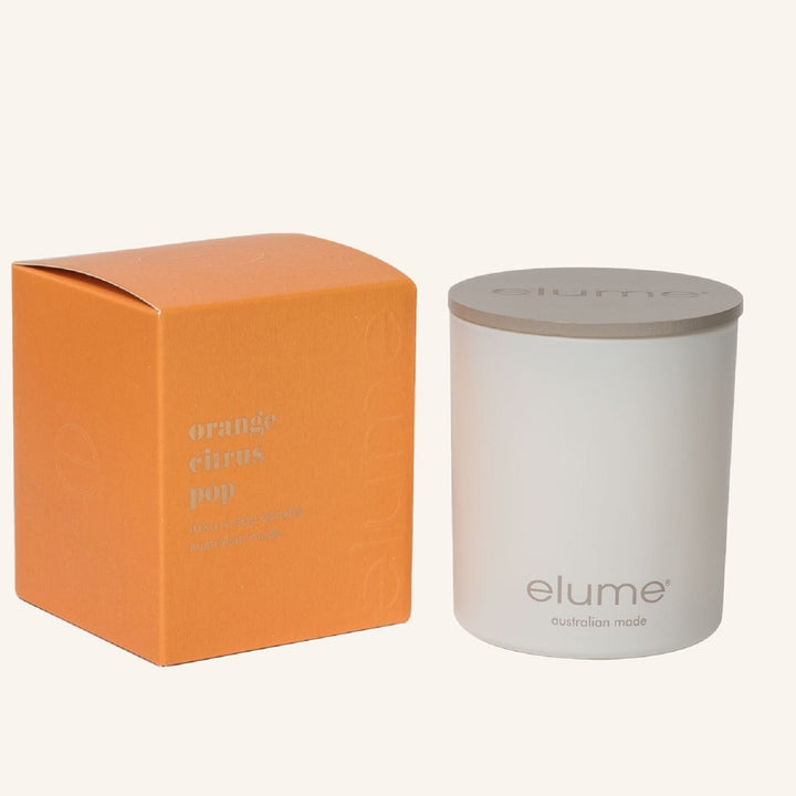 Orange Citrus Pop Luxury Soy Candle Jar | Elume